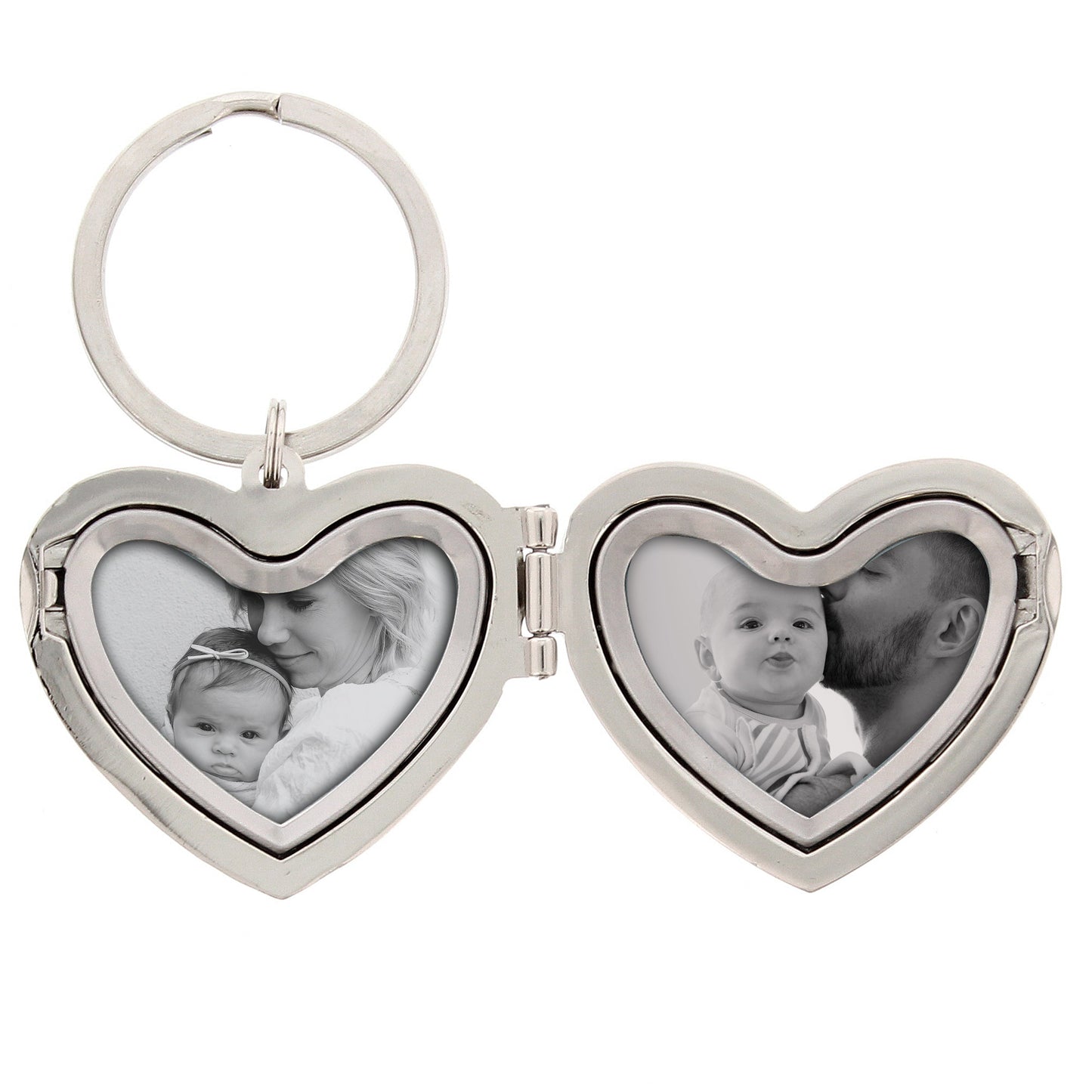 Personalised Floral Heart Photo Frame Keyring: 6 - Keyrings By Gift Moments