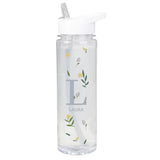 Personalised Floral Initial Water Bottle: 5 Water Bottles By Gift Moments