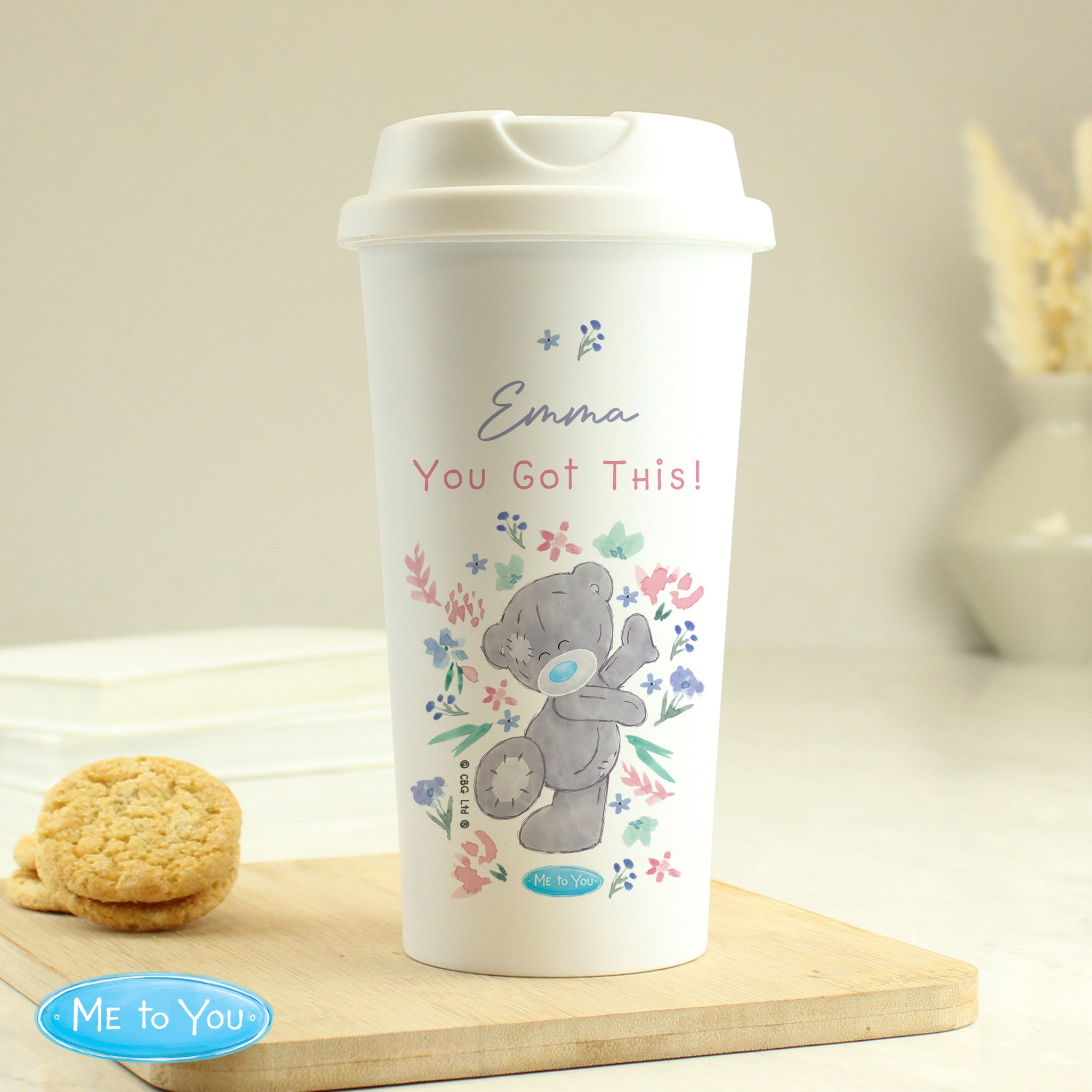 Personalised Me To You Floral Insulated Reusable Eco Travel Cup: 2 - Travel Mugs