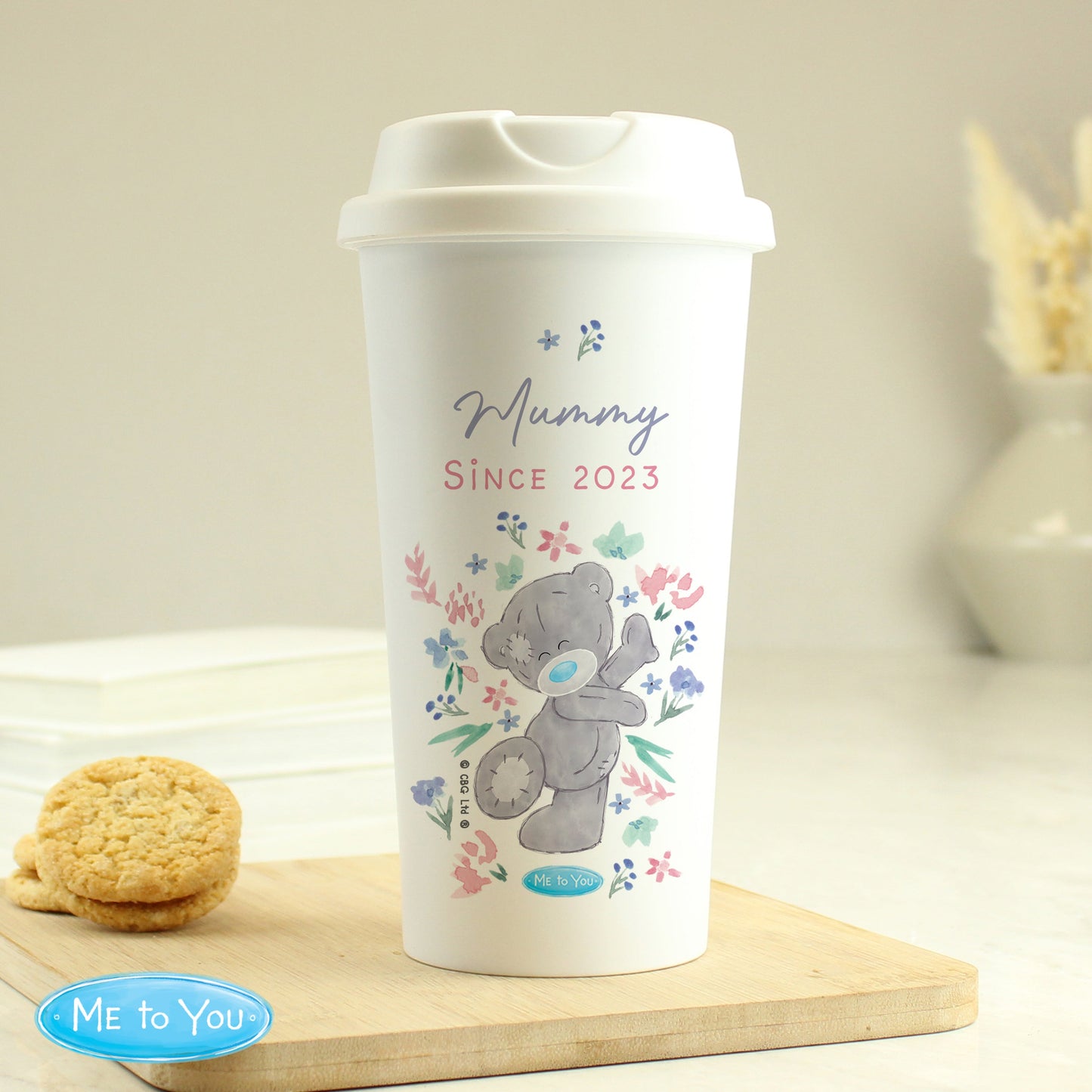 Personalised Me To You Floral Insulated Reusable Eco Travel Cup: 6 - Travel Mugs