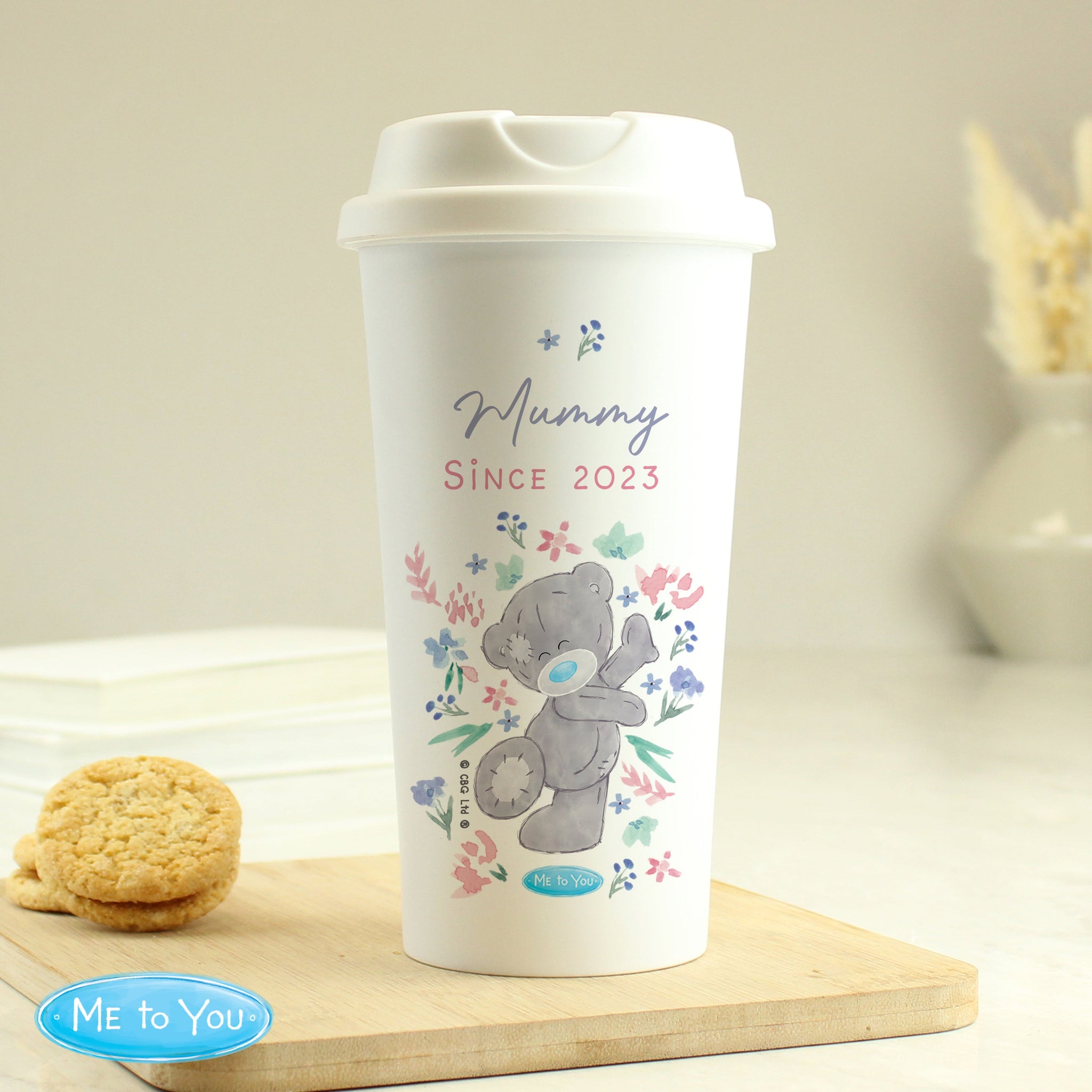 Personalised Me To You Floral Insulated Reusable Eco Travel Cup: 6 - Travel Mugs
