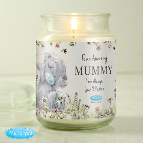 Personalised Me to You Floral Large Scented Jar Candle: 1 - Candles