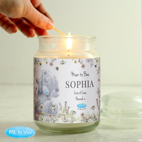 Personalised Me to You Floral Large Scented Jar Candle: 3 - Candles