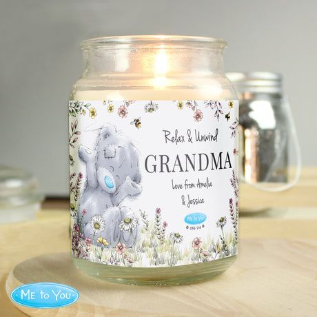 Personalised Me to You Floral Large Scented Jar Candle: 2 - Candles