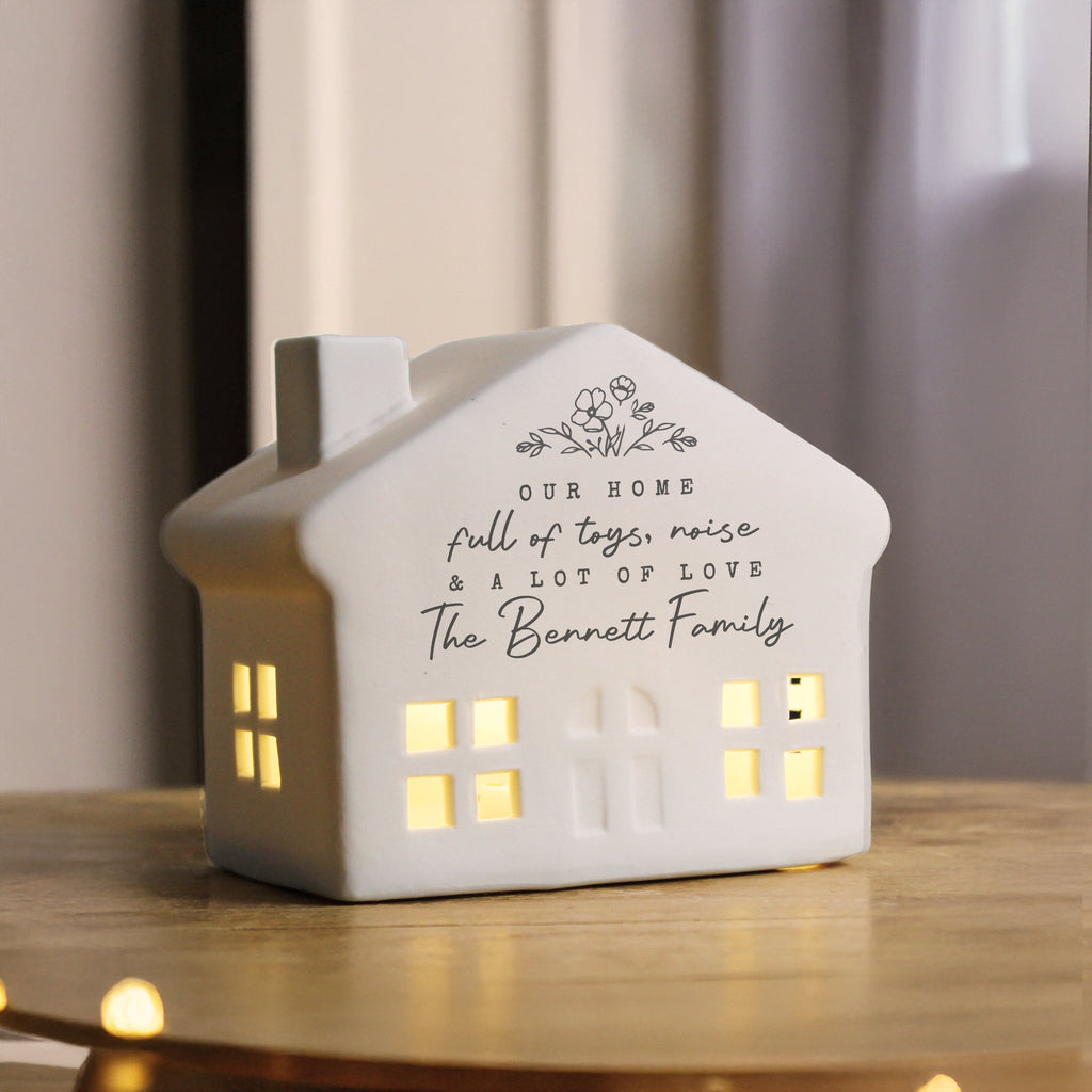 Personalised Floral LED House - Shop LED Lighting At Gift Moments - 4
