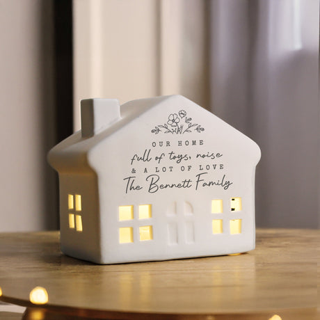 Personalised Floral LED House: 4 - LED Lighting By Gift Moments