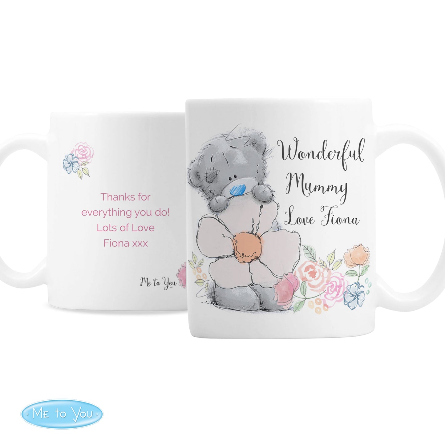 Personalised Me to You Floral Mug: 2 - Mugs