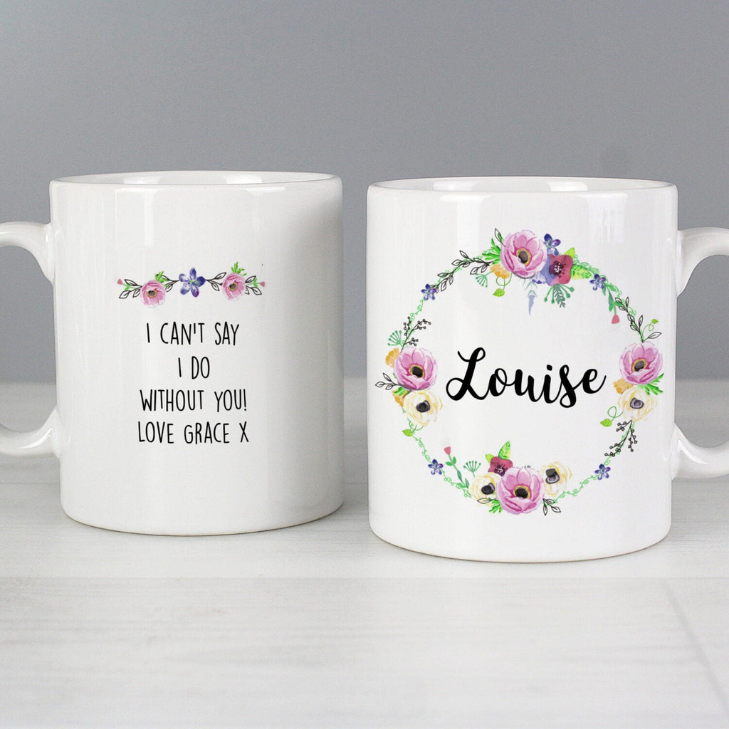 Personalised Floral Mug - Shop Mugs At Gift Moments - 4