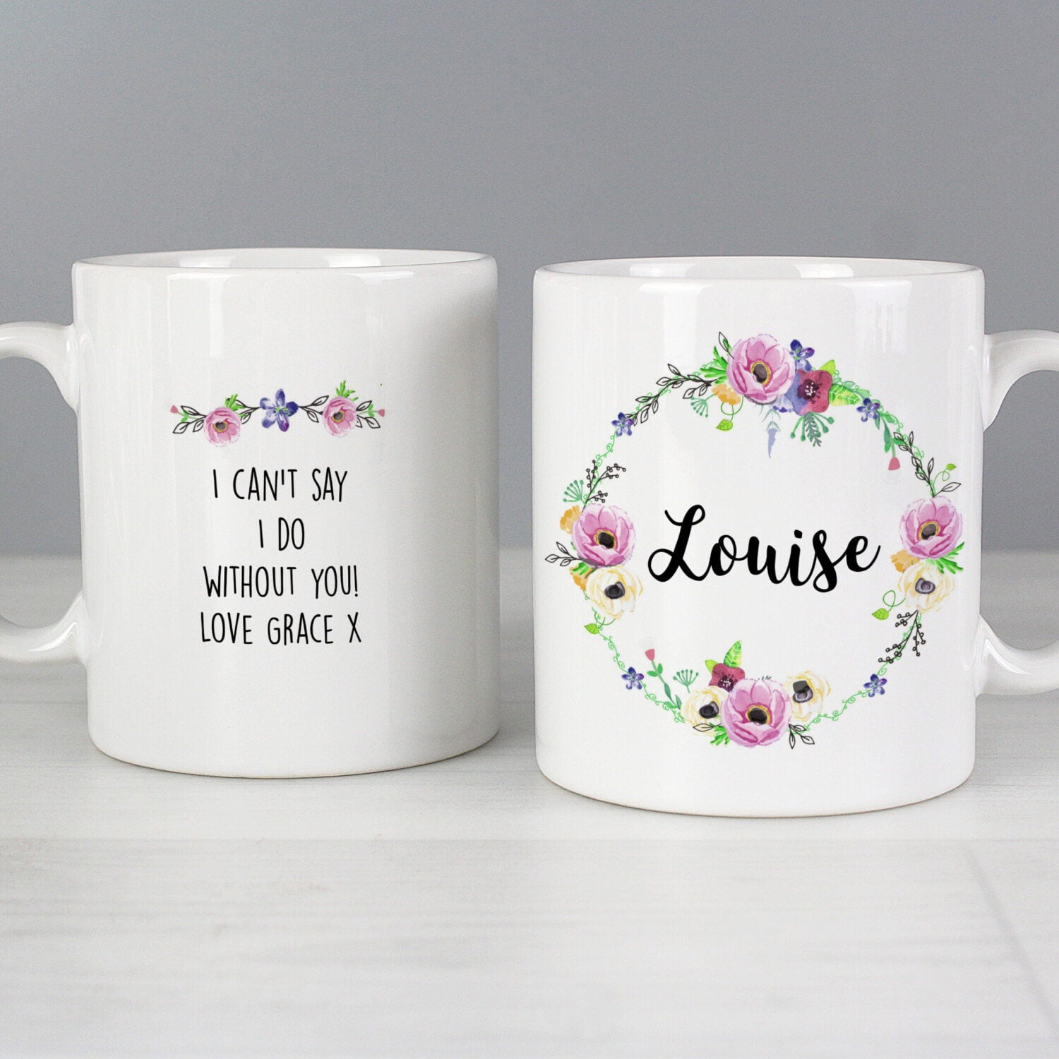 Personalised Floral Mug - Shop Mugs At Gift Moments - 4