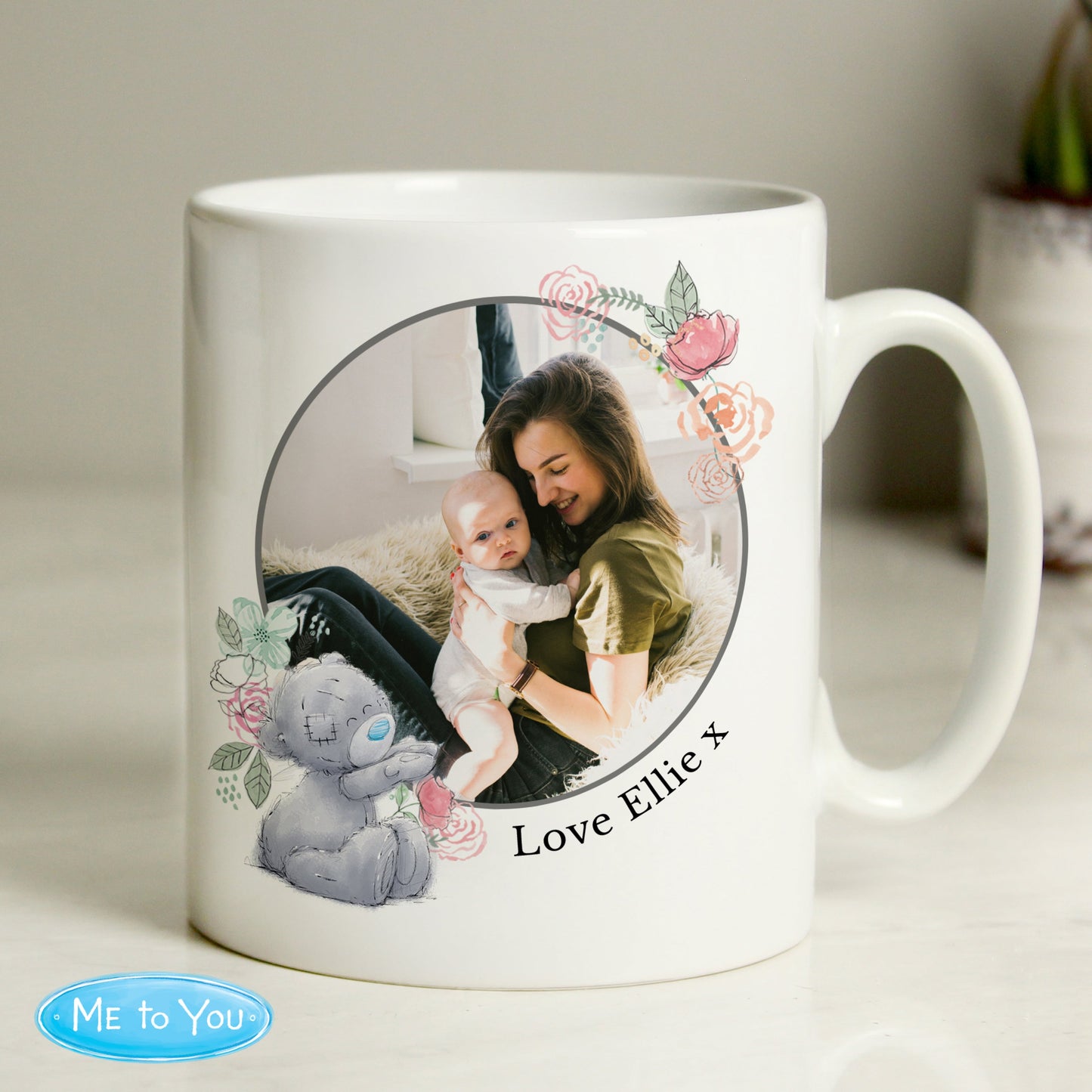 Personalised Me To You Floral Photo Upload Mug: 5 - Mugs