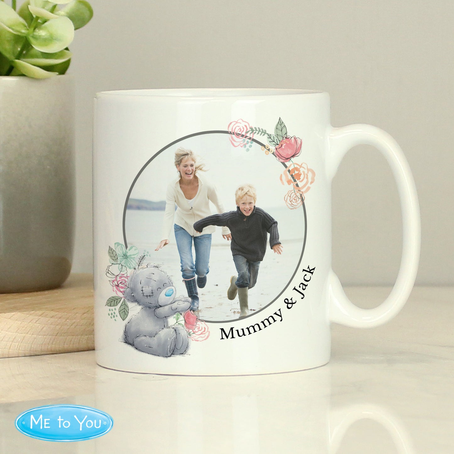 Personalised Me To You Floral Photo Upload Mug: 3 - Mugs