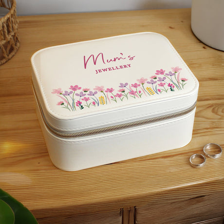 Personalised Floral Travel Jewellery Box: 6 - Jewellery Boxes By Gift Moments