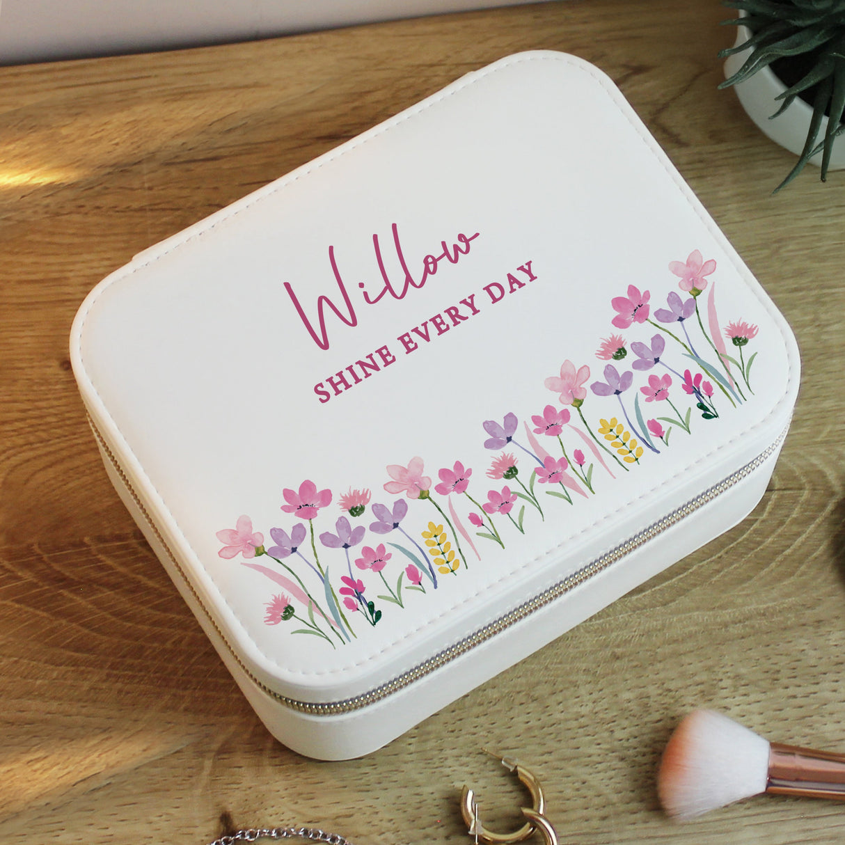 Personalised Floral Travel Jewellery Box: 1 - Jewellery Boxes By Gift Moments