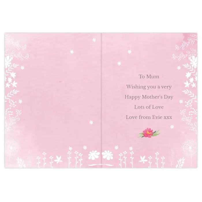 Personalised Floral Watercolour Card: 4 - Greeting Cards By Gift Moments
