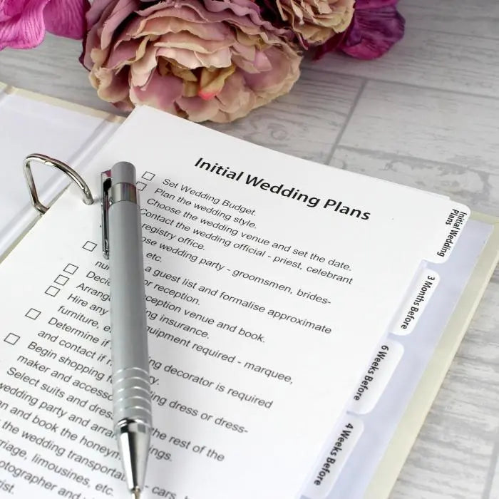 Personalised Floral Watercolour Wedding Planner: 3 - Calendars & Planners By Gift Moments