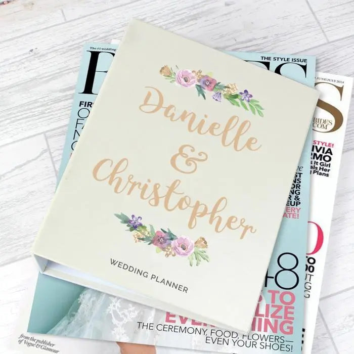 Personalised Floral Watercolour Wedding Planner: 2 - Calendars & Planners By Gift Moments