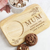 Personalised Floral Wooden Coaster Tray: 3 - Coasters By Gift Moments