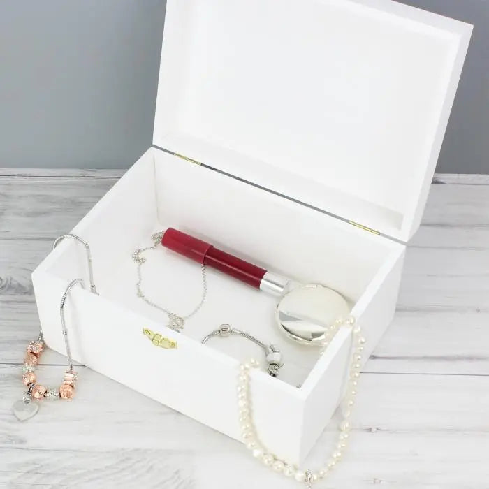 Personalised Floral Wooden Keepsake Box: 3 - Keepsake Boxes By Gift Moments