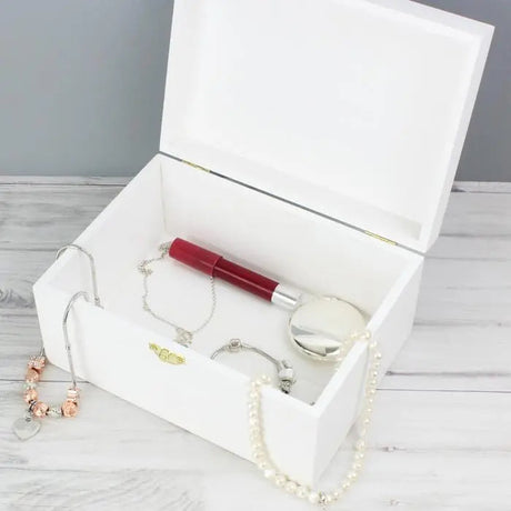 Personalised Floral Wooden Keepsake Box: 3 - Keepsake Boxes By Gift Moments