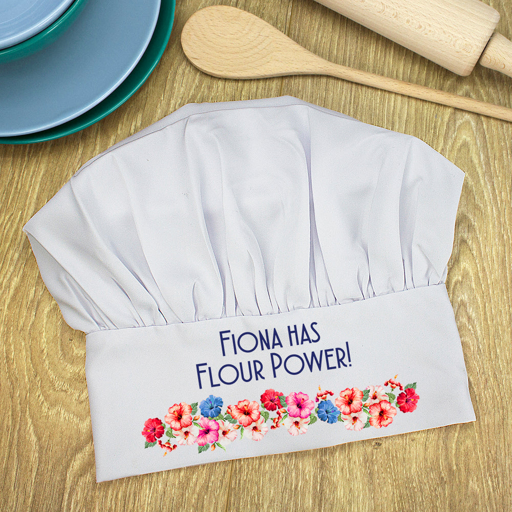 Personalised Flour Power Chef Hat - Shop Chef Hats At Gift Moments - 2