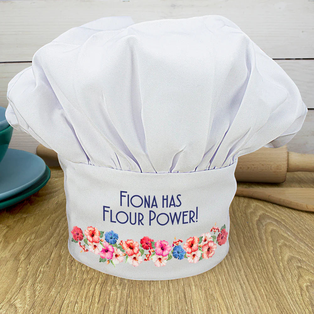 Personalised Flour Power Chef Hat - Shop Chef Hats At Gift Moments - 1