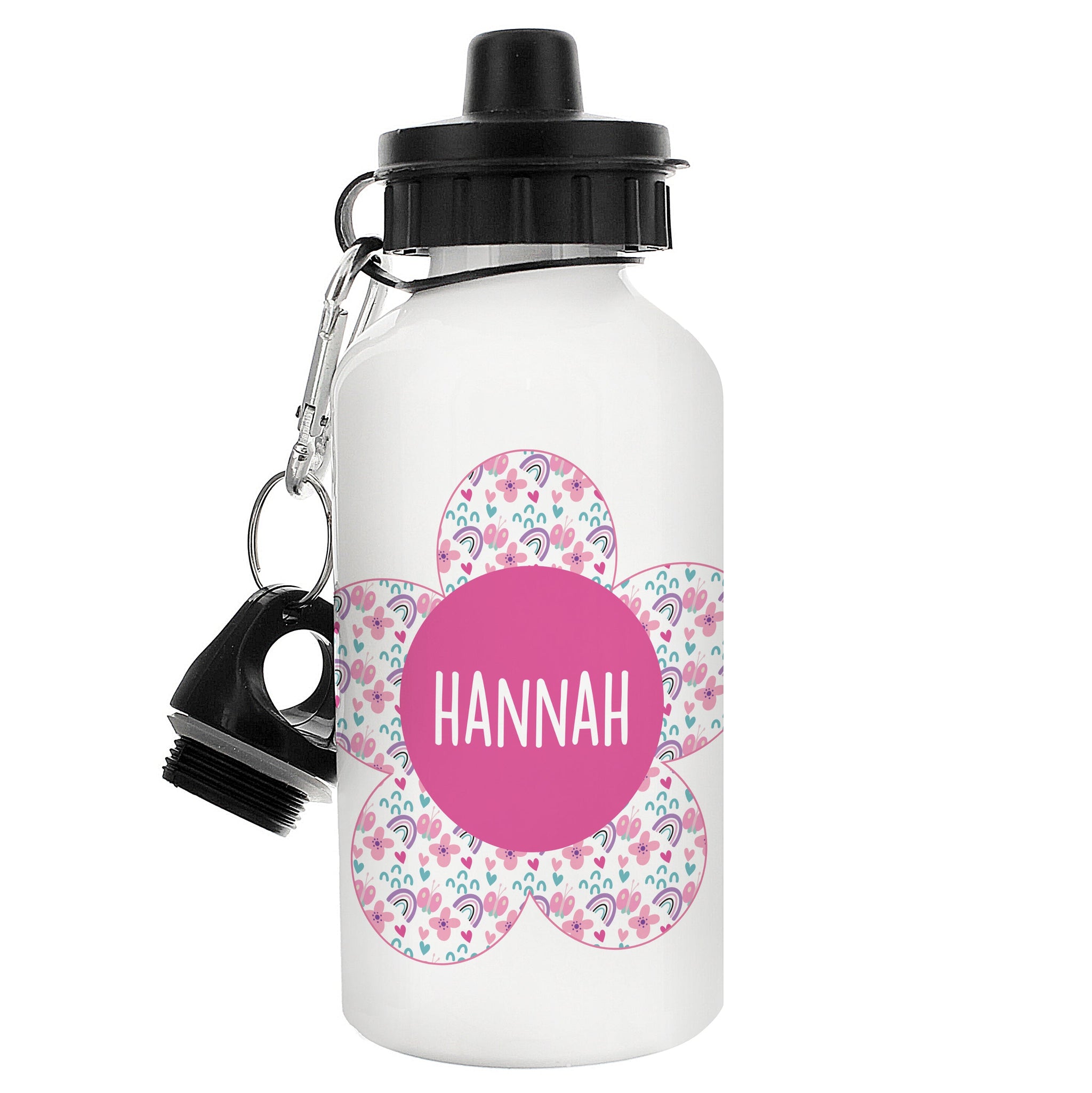 Personalised Flower Drinks Bottle: 5 - Kids Bottles By Gift Moments