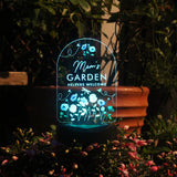 Personalised Flower Garden Outdoor Solar Light: 7 - Solar Lights By Gift Moments
