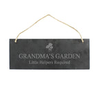 Personalised Flower Motif Hanging Slate Plaque - Shop Signs & Plaques At Gift Moments - 2