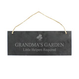 Personalised Flower Motif Hanging Slate Plaque: 2 - Signs & Plaques By Gift Moments