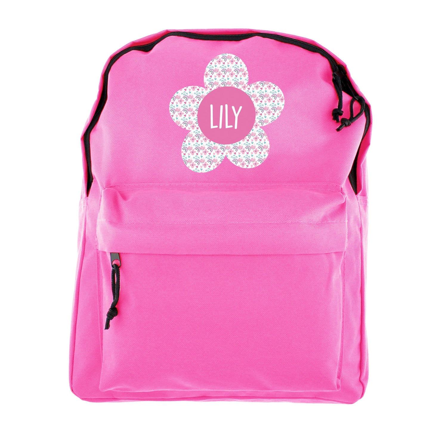 Personalised Flower Pink Backpack: 5 - Kids Bags By Gift Moments