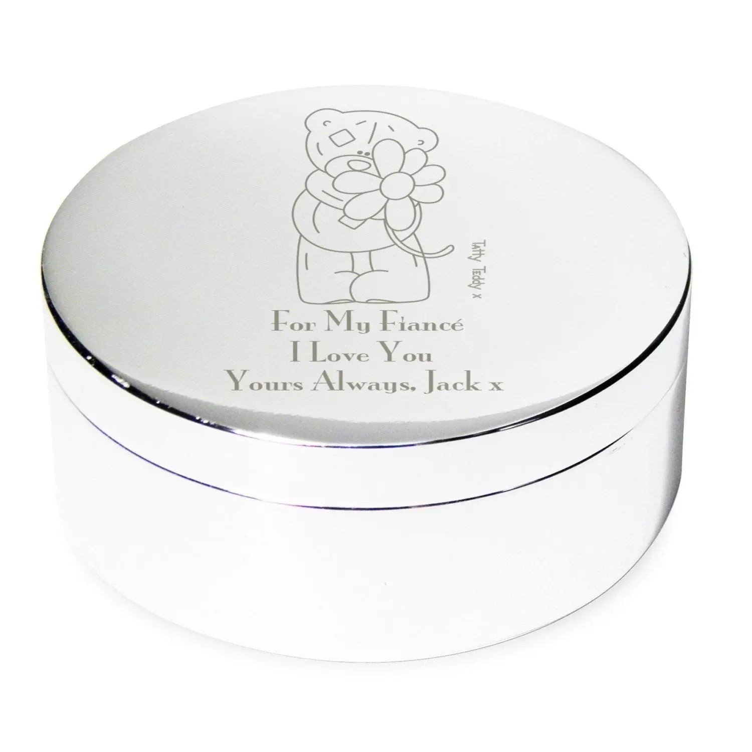 Personalised Me to You Flower Round Trinket Box: 2 - Trinket Boxes