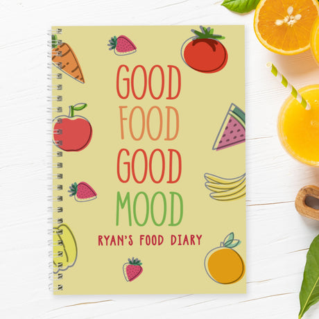 Personalised Food Diary: 3 - Diaries By Gift Moments