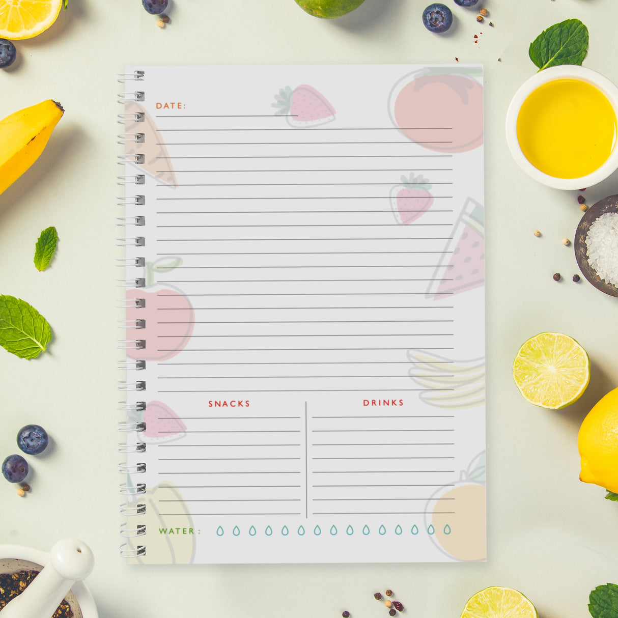 Personalised Food Diary: 4 - Diaries By Gift Moments