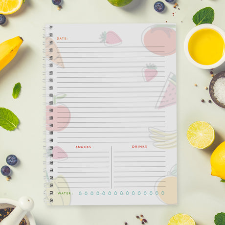 Personalised Food Diary: 4 - Diaries By Gift Moments
