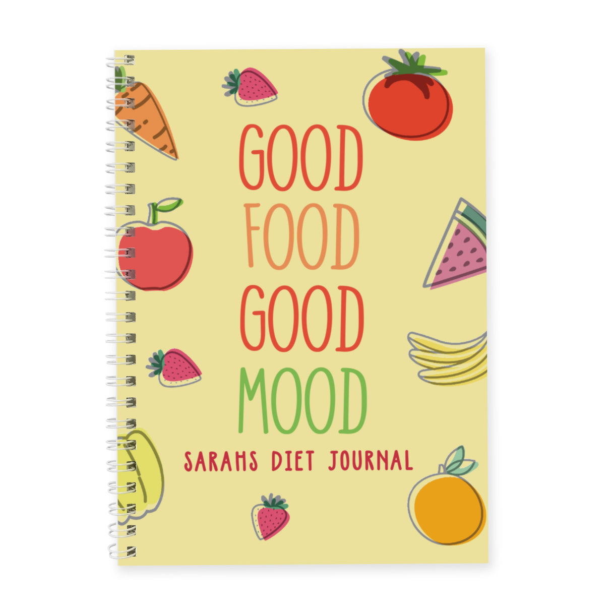 Personalised Food Diary: 5 - Diaries By Gift Moments