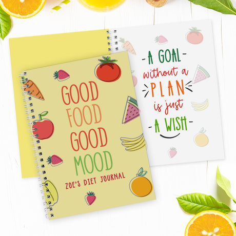 Personalised Food Diary: 2 - Diaries By Gift Moments