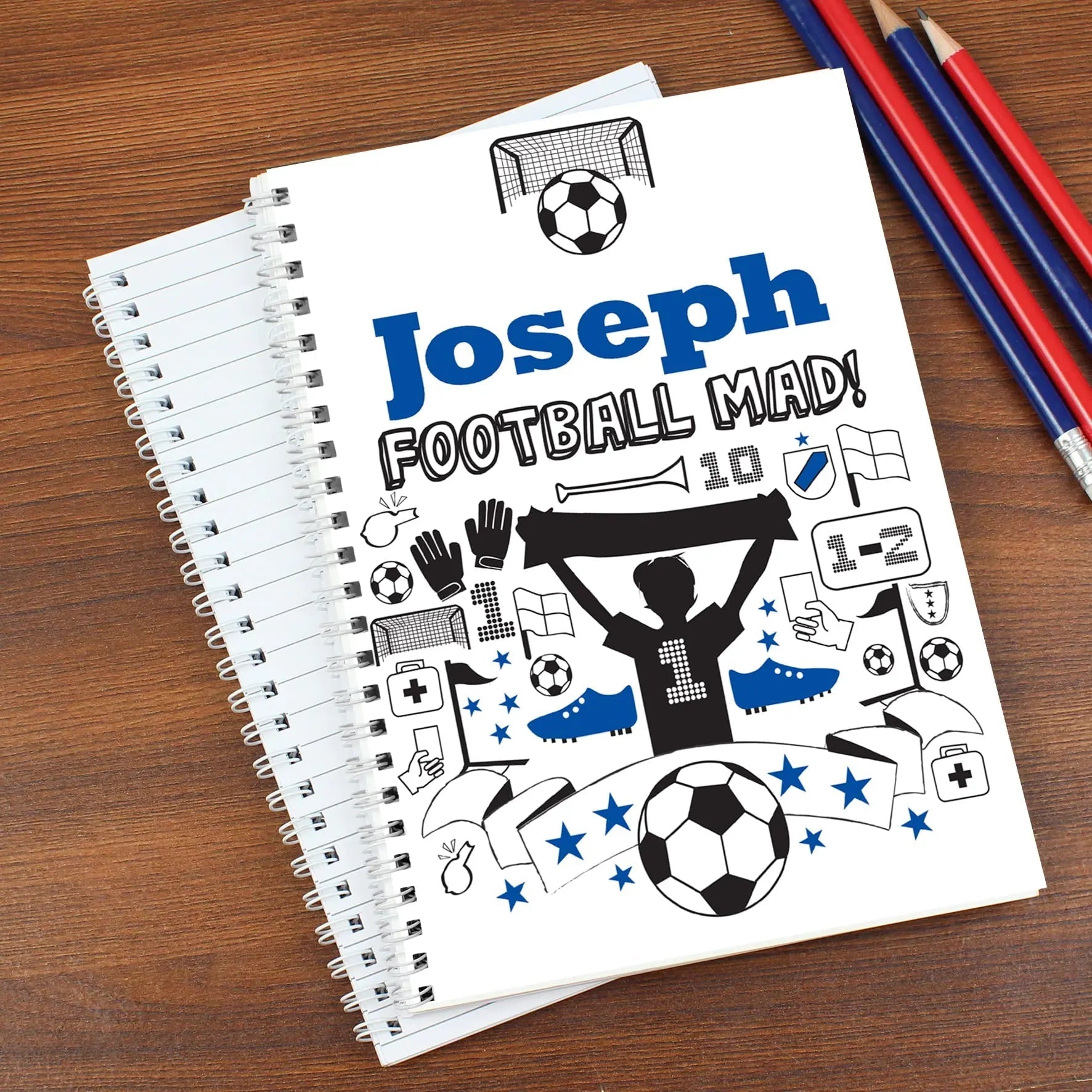 Personalised Football A5 Notebook - Shop Notebooks At Gift Moments - 2