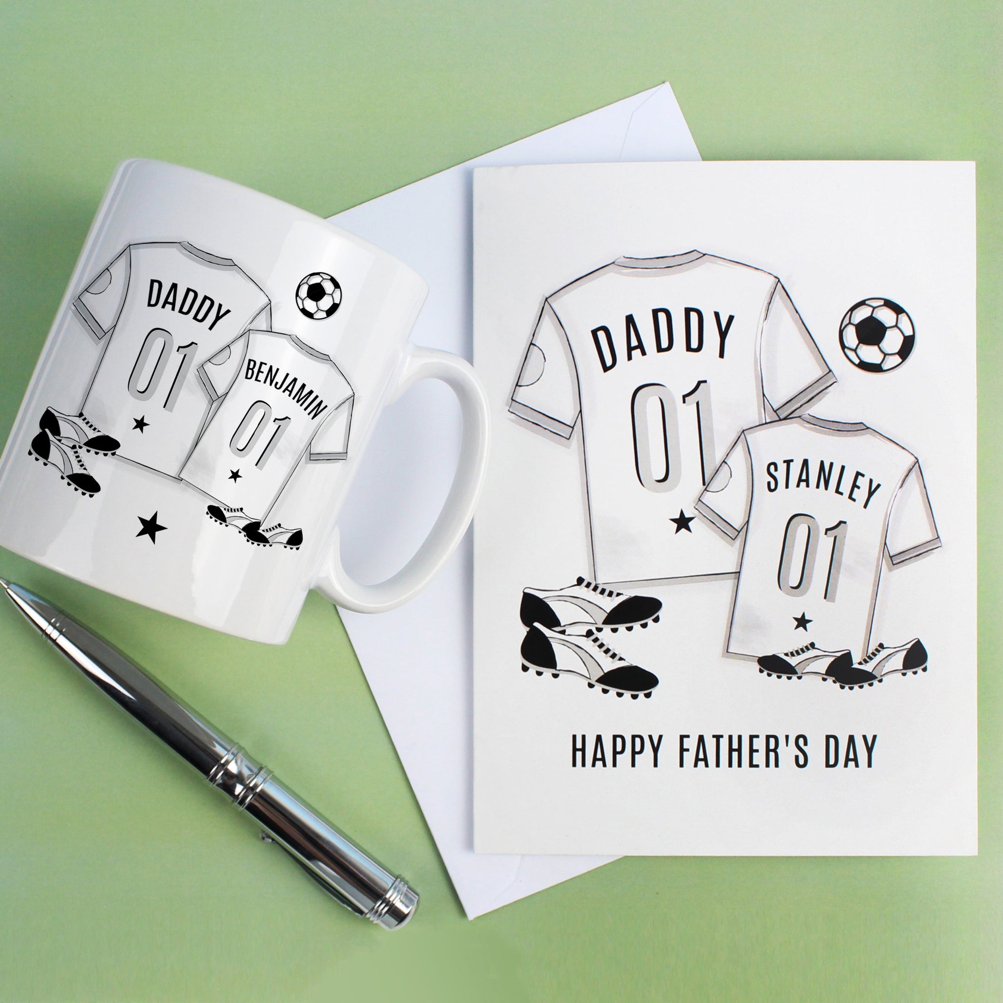 Personalised Football Mini Me Card: 5 - Greeting Cards By Gift Moments