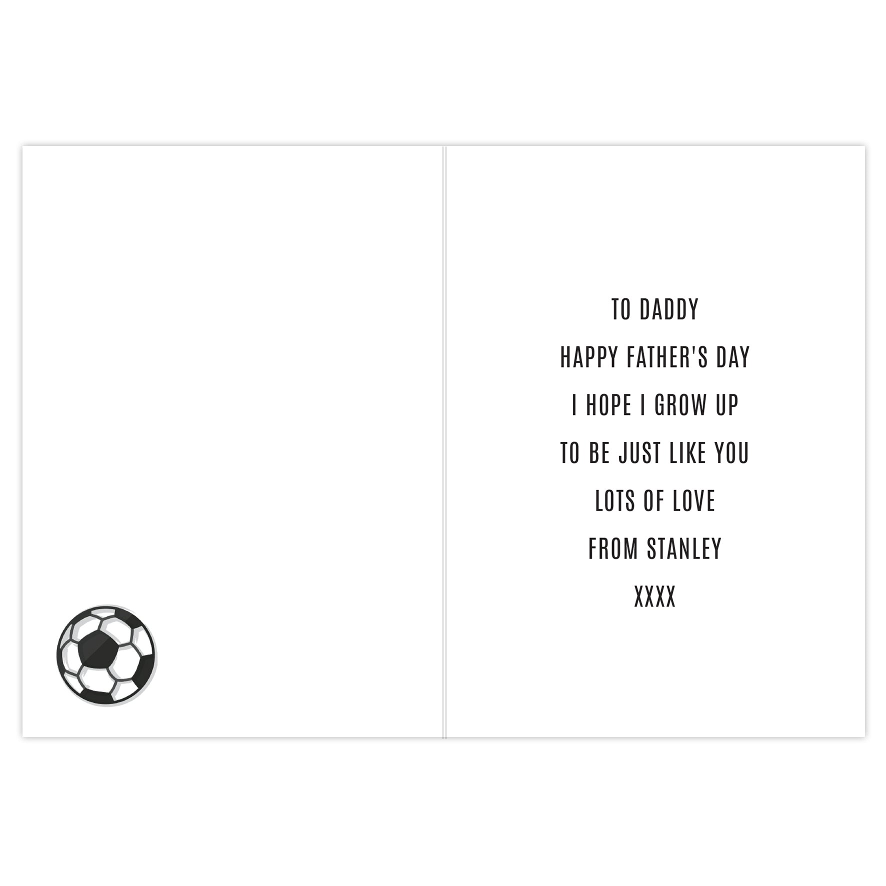 Personalised Football Mini Me Card: 4 - Greeting Cards By Gift Moments