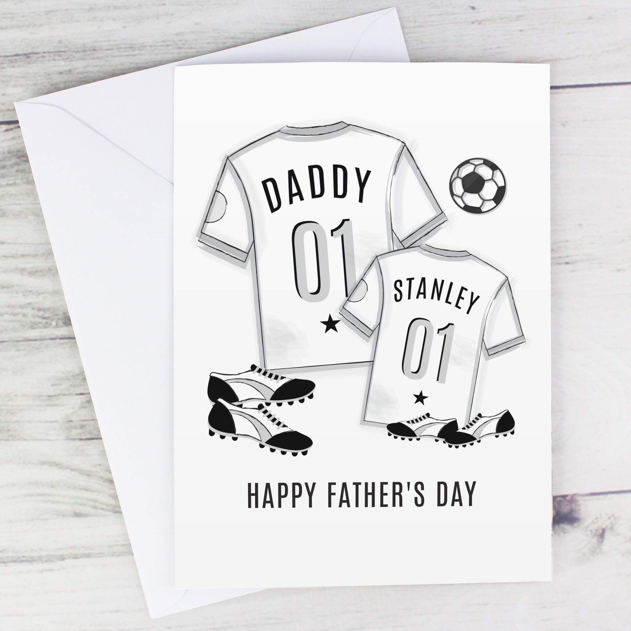 Personalised Football Mini Me Card: 1 - Greeting Cards By Gift Moments