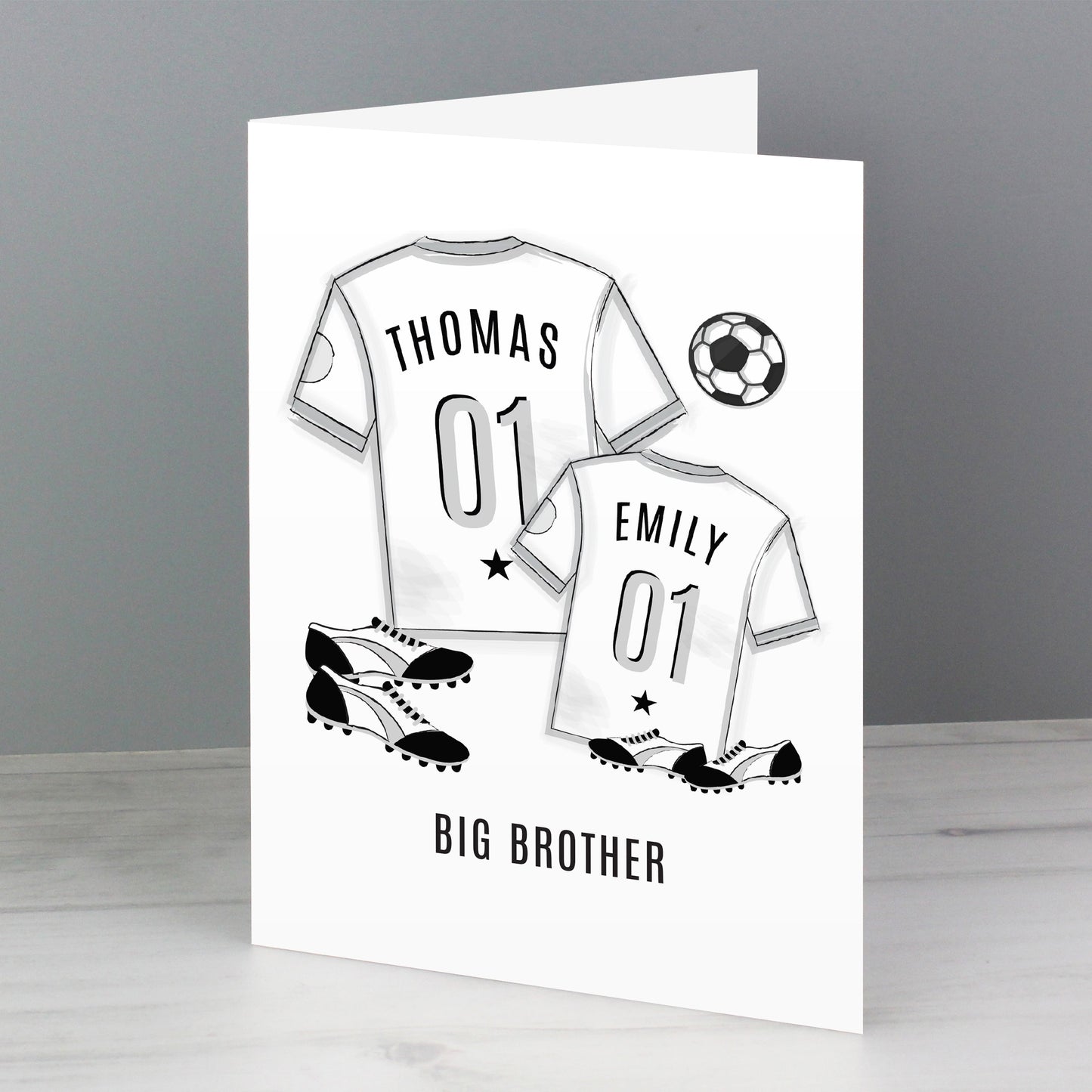 Personalised Football Mini Me Card: 2 - Greeting Cards By Gift Moments
