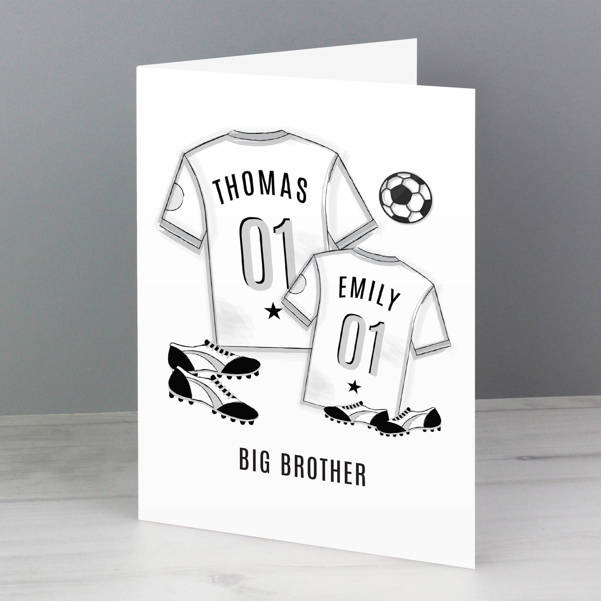 Personalised Football Mini Me Card: 2 - Greeting Cards By Gift Moments