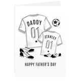 Personalised Football Mini Me Card: 3 - Greeting Cards By Gift Moments