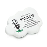 Personalised Football Resin Memorial Cloud: 5 - Memorials By Gift Moments