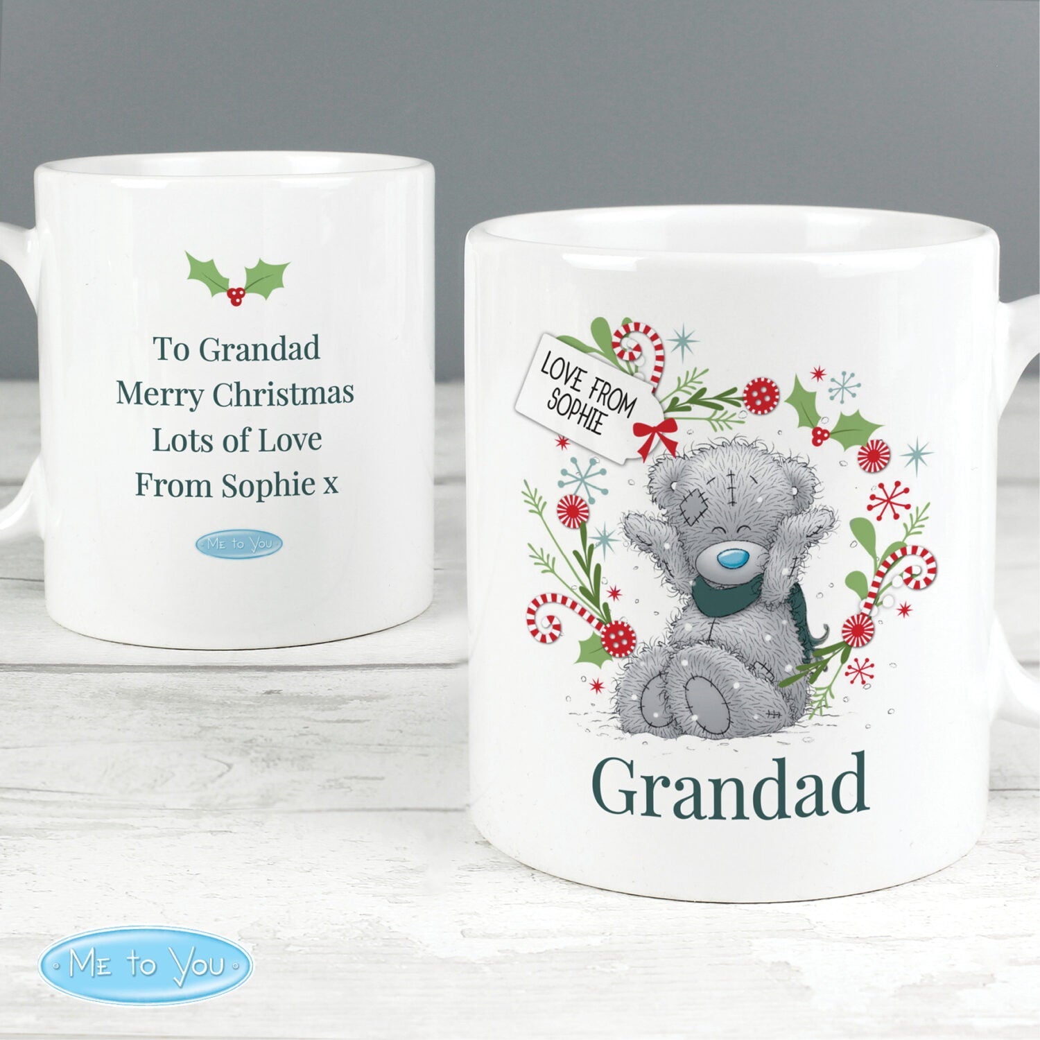 Personalised Me to You ’For Grandad Dad’ Christmas Mug - Shop Mugs At Gift Moments - 1