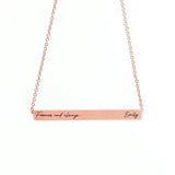 Personalised Forever and Always Horizontal Bar Necklaces: 7 - Necklaces By Gift Moments