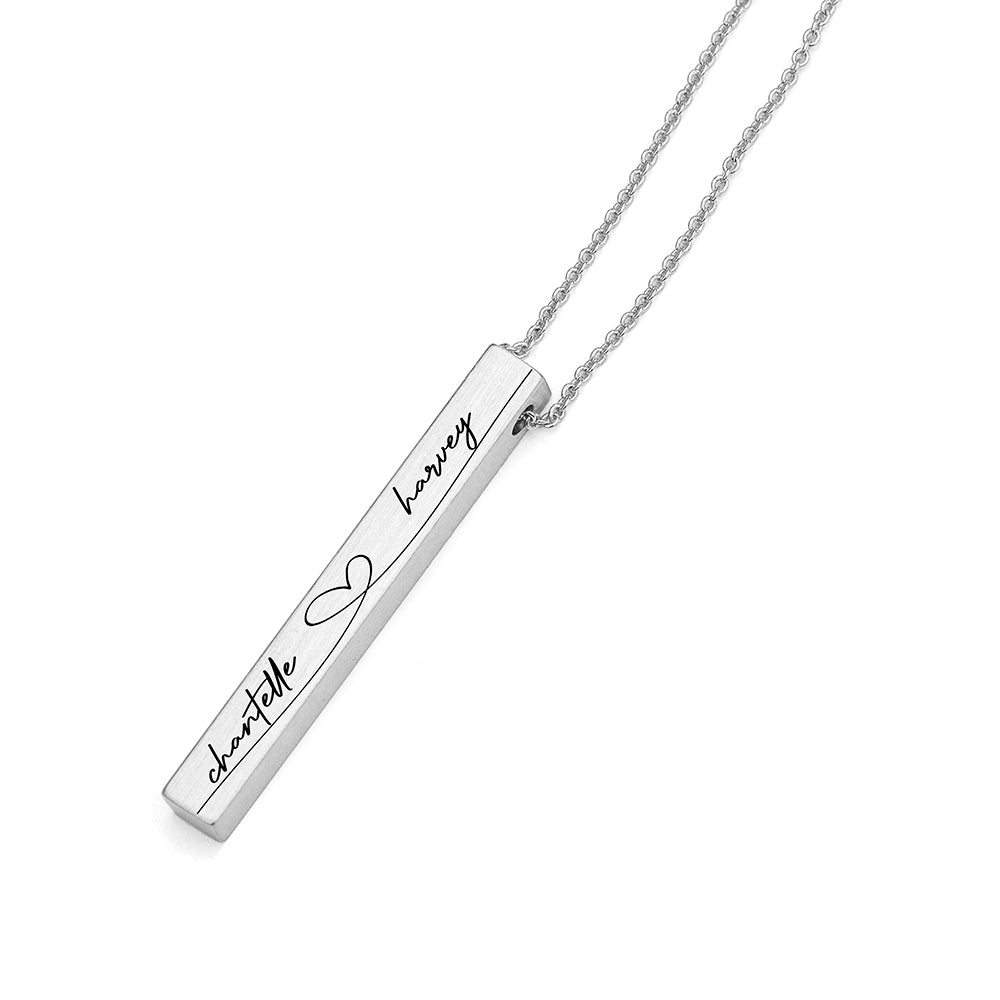 Personalised Forever & Always Vertical Bar Necklaces: 5 - Necklaces By Gift Moments