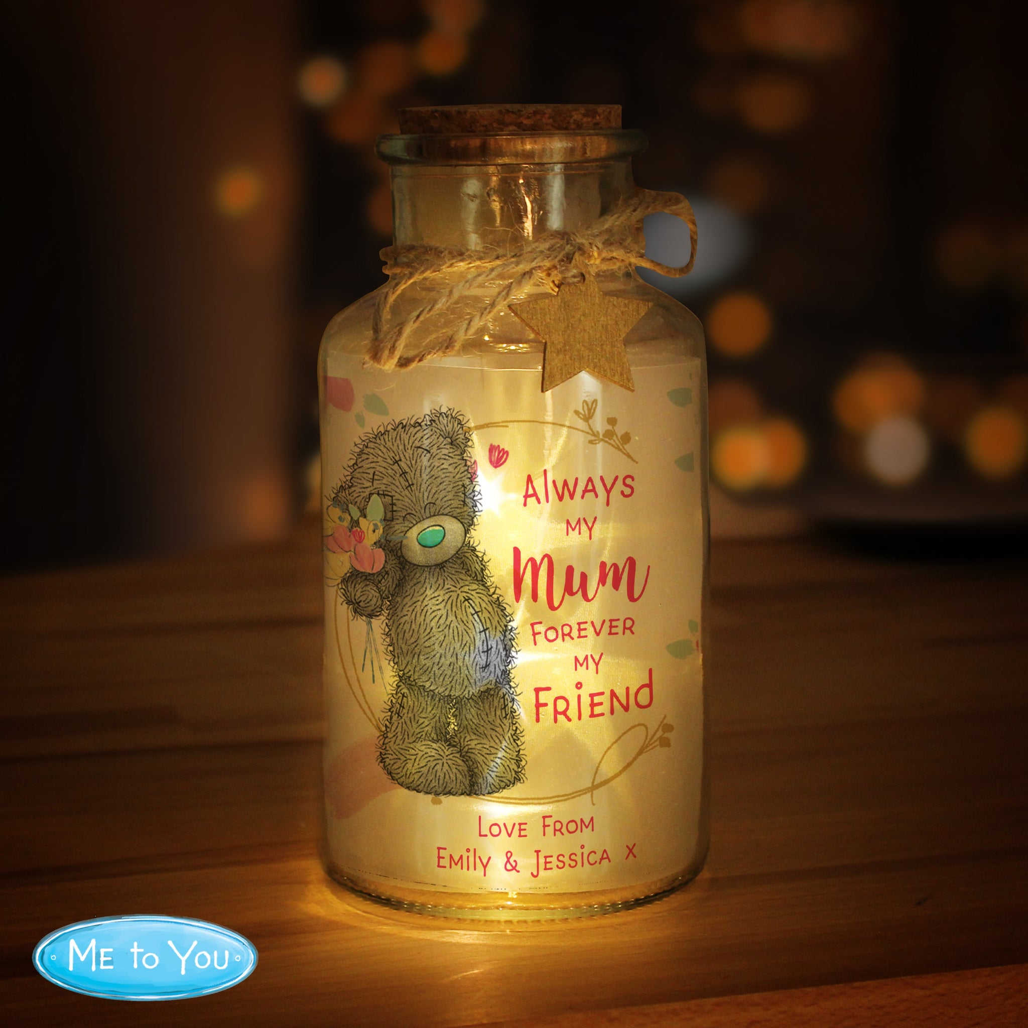 Personalised Me To You Forever My Friend LED Glass Jar: 2 - LED Lighting