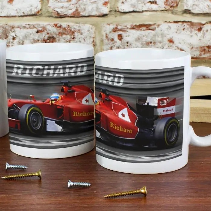 Personalised Formula 1 Mug: 2 - Mugs By Gift Moments