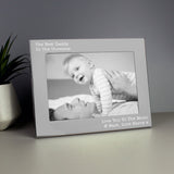 Personalised Free Text 5 x 7 Silver Photo Frame: 5 - Photo Frames By Gift Moments
